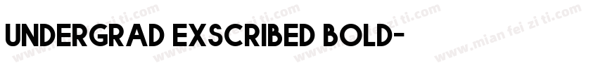undergrad exscribed bold字体转换